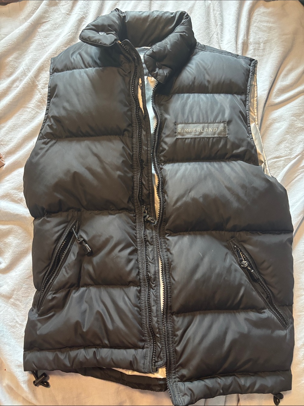Timberland Black Quilted Puffer Vest